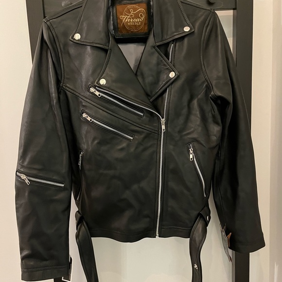 Thread Needle Jackets & Blazers - Leather Biker Jacket